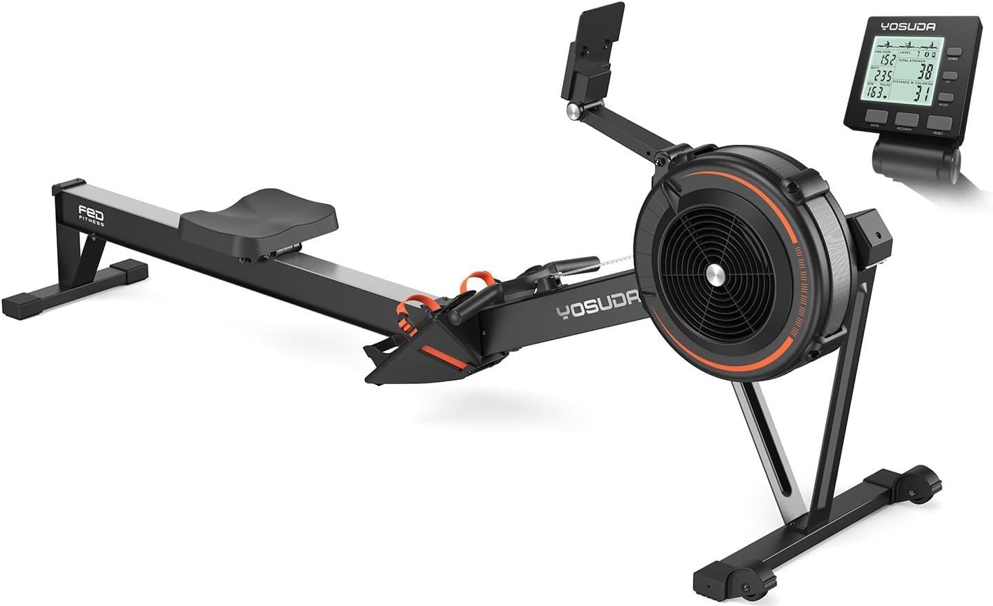 Read more about the article YOSUDA R2 Rowing Machine for Home, Professional Adjustable Air Resistance Rower Machines with Self-Powered Monitor, 53.7” Row Rail, Ergonomic Comfort Seat, Easy Storage