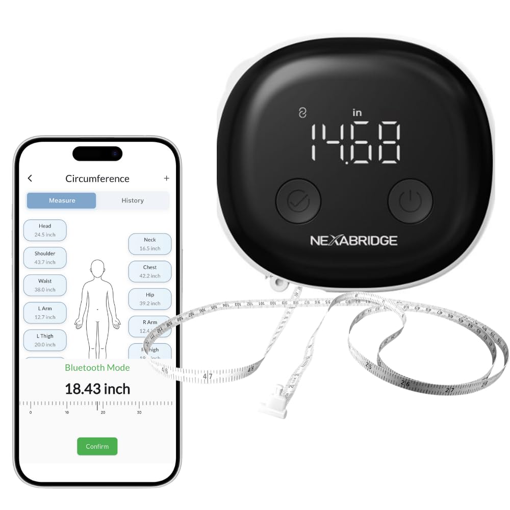 Read more about the article Smart Body Tape Measure, Track Measurements Bluetooth Dedicated App, Digital Measuring for Weight Loss, Muscle Gain, Fitness Shape, Multi Users, Retractable, USB-C, 60 in / 150 cm