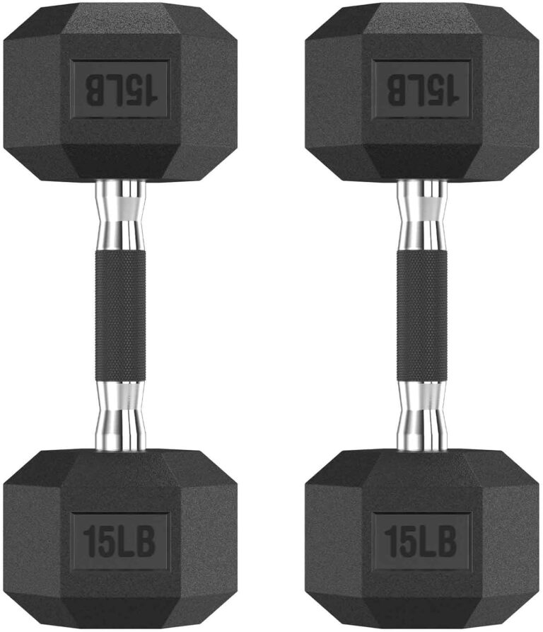 Read more about the article Hex Dumbbell Set, 2.5-65 lb Rubber Encased Exercise & Fitness Dumbbells, Weights Dumbbells Set of 2, Hand Weight for Strength Training