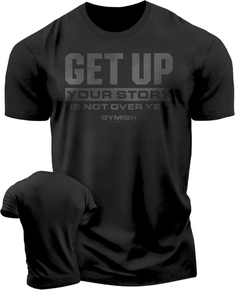 Read more about the article D R DETROIT REBELS Get Up Mens Athletic Shirts Short Sleeve T-Shirt for Weightlifting