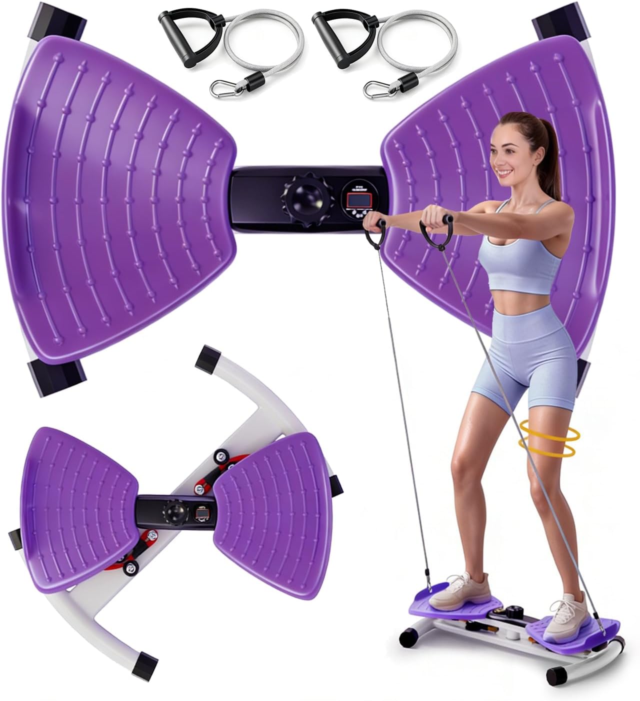 Read more about the article Waist Twister Machine Exercise, Ab Twist Board with Smart LED Digital Counter, Supports 300 lbs, Noiseless, Anti-Slip, Compact Portable for Home Gym Workout Equipment