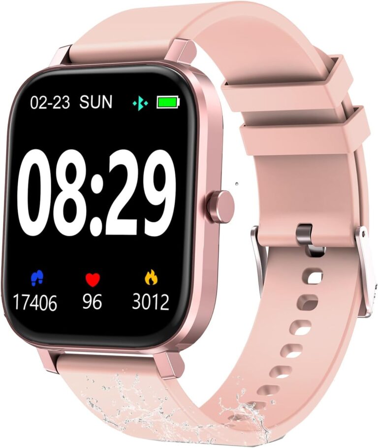 Read more about the article Smart Watch for Women Fitness Tracker Watch for Android/iOS Phones, Activity Trackers and Smartwatches with Heart Rate/Sleep Monitor, Step Counter, Waterproof Smart Watches
