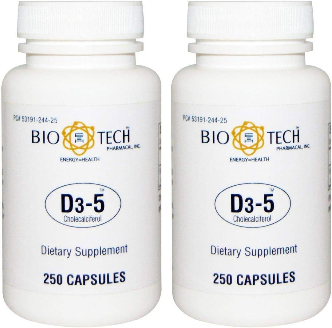 Read more about the article BioTech Pharmacal – D3-5 (5,000 IU) (500 Tablets)