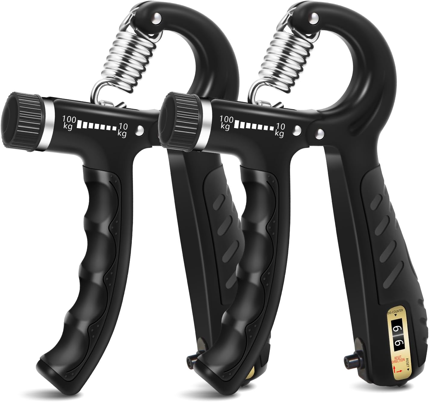 Read more about the article 2PCS Grip Strength Trainer with 22-220Lbs (10-100kg) Adjustable Resistance, Hand Gripper, Forearm Strengthener, Finger Exerciser for Muscle Building and Injury Recovery