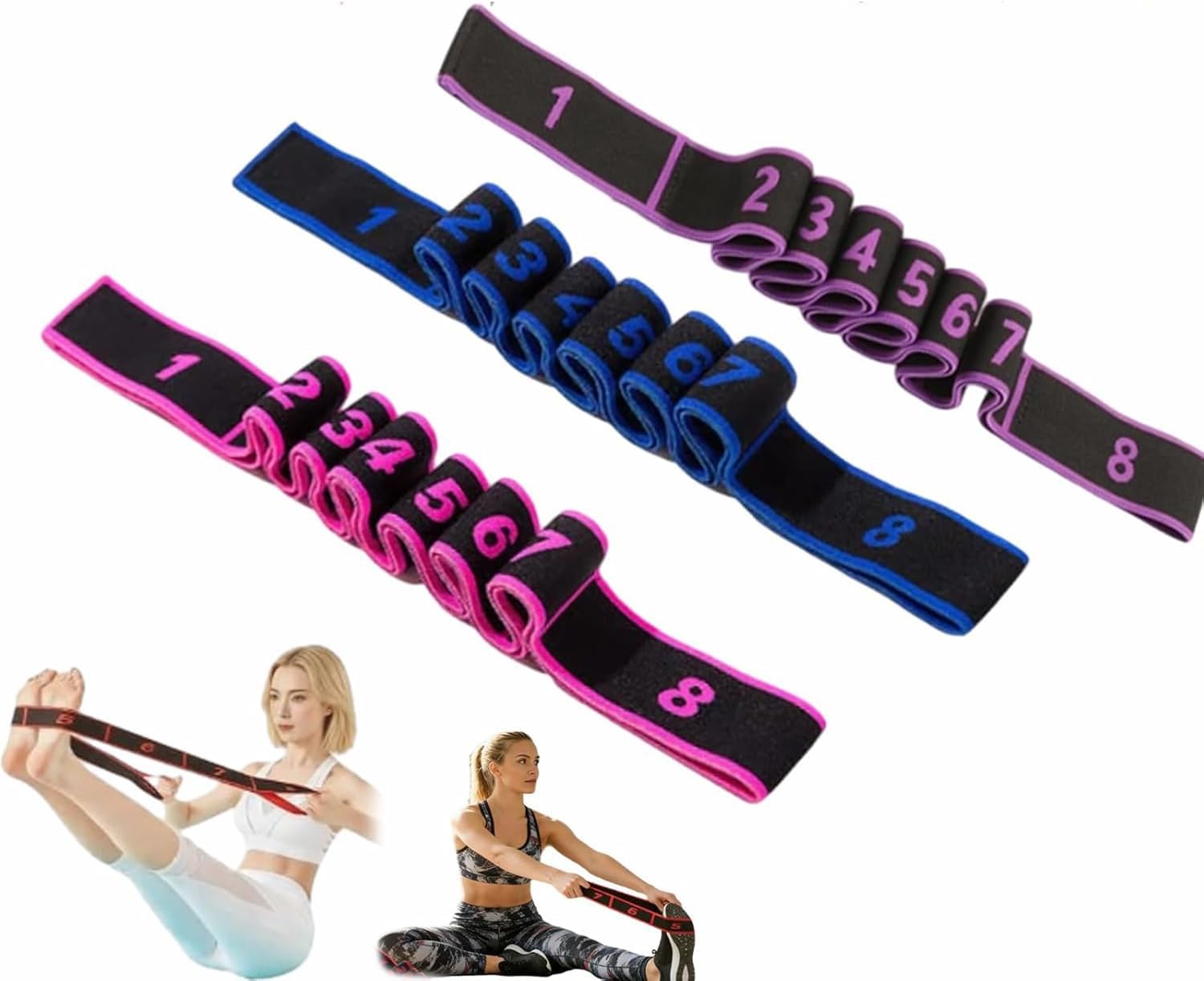 Read more about the article Fitness Resistance Bands with Handles, 2026 Upgrade Fitness Resistance Band for Stretching and Yoga, Fashion Puller Exercise, Adjustable Leg Stretcher Bands for Full Body Stretching Shaping