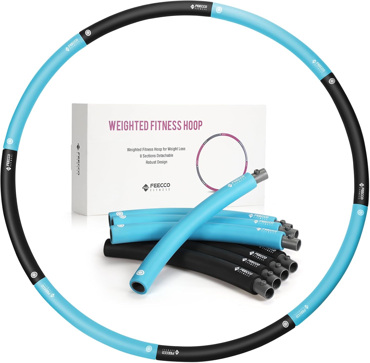Read more about the article FEECCO Weighted Fitness Hoop, 8 Detachable Sections for Weight Loss