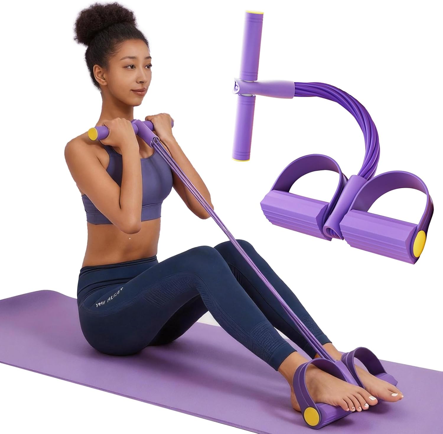 Read more about the article Pedal Resistance Band with Handle Multifunction Pedal Resistance Band Upgrade 6/8/10 Tubes Manual Tension Training Pedal Natural Rubber Foot Pedal Resistance Bands
