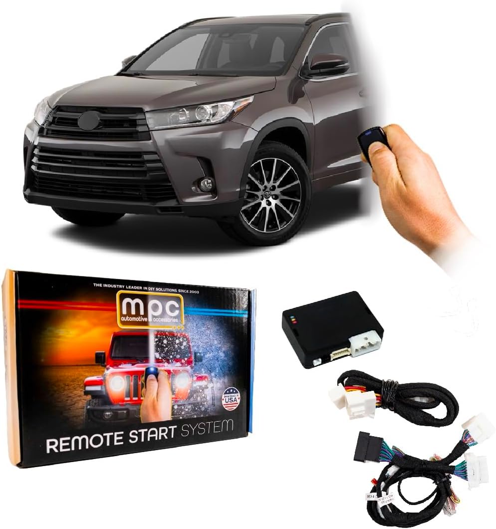 Read more about the article MPC Remote Start Kit Compatible 2014-2019 Toyota Highlander || Plug and Play || Key to Start || Push Lock 3X to Start || USA Tech Support