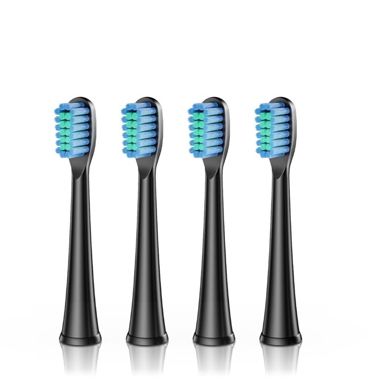 Read more about the article Dada-Tech Replacement Heads for Kids Electric Toothbrush DT-KE6 and DT-KE7 – Pack of 4 (Black)