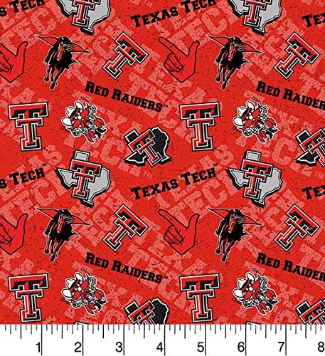 Read more about the article SYKEL ENTERPRISES Texas TECH University Cotton Fabric with Tone ON Tone Design
