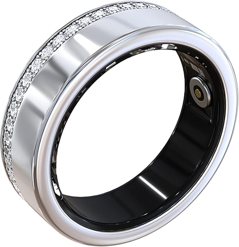 Read more about the article Smart Ring for Women Fitness Ring Diamond Activity Tracker Heart Rate Monitor Sleep Smart Rings Pedometer Calorie Step Counter Ladies Rings for Women Silver