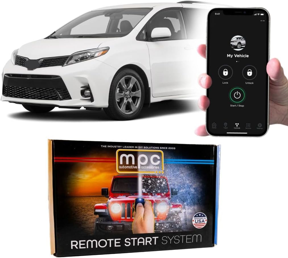 Read more about the article MPC Remote Start Kit with Smartphone Control Compatible with Toyota Sienna 2011-2020 || Push to Start Vehicles Only || Push Lock 3X to Start || USA Tech Support