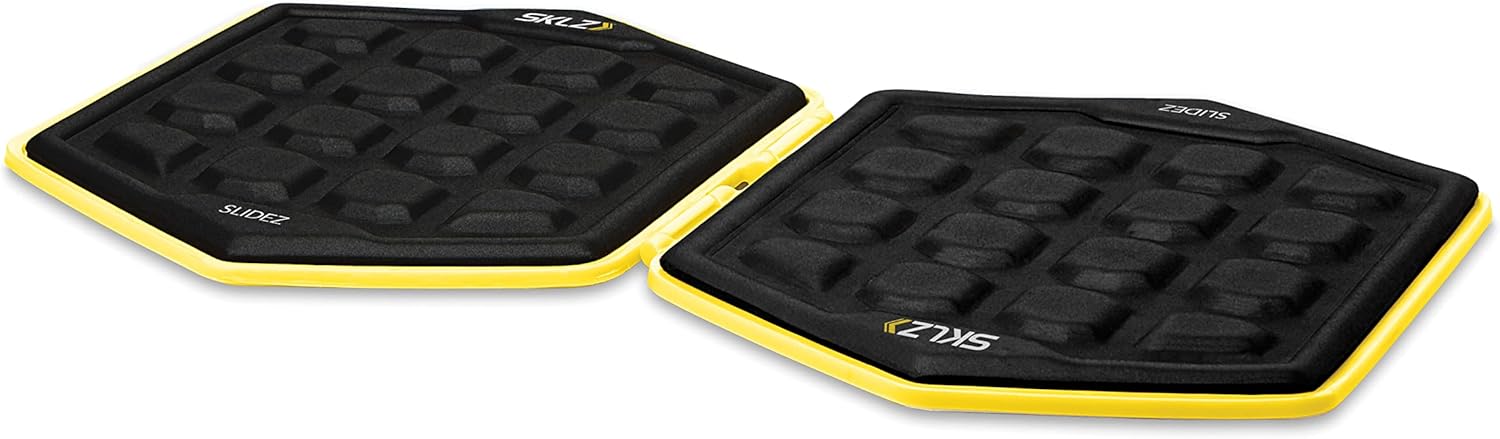 Read more about the article SKLZ Slidez Dual-Sided Exercise Glider Discs for Core Stability Exercises for Hands & Feet, Standard Use,Yellow