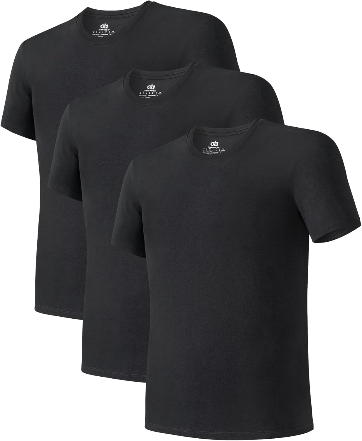 Read more about the article DAVID ARCHY Men’s Moisture-Wicking Crewneck Undershirt 3 or 5 Pack