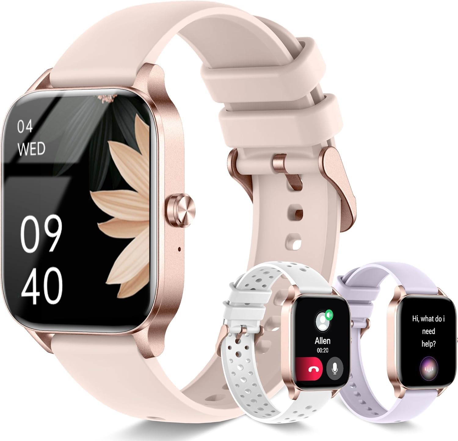 Read more about the article Smart Watches for Women,1.85″ Fitness Tracker Watch Answer/Make Call,IP68 Waterproof Fitness Watch with Sleep/Step/Heart Rate/SpO2 Monitor, 120+ Sport Modes Smartwatch for Android iOS