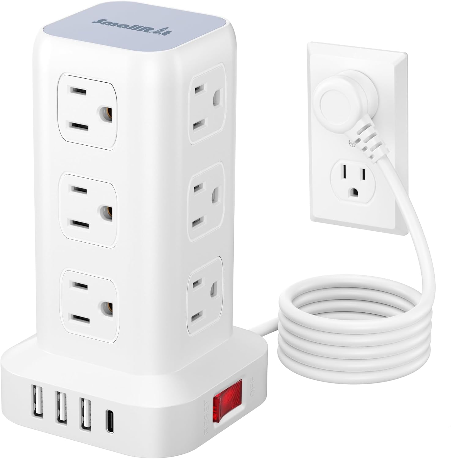 Read more about the article Tower Surge Protector Power Strip with 12 Outlets 4 USB (1 USB C), 6.5Feet Extension Cord with Multiple Outlets, Charging Station, Power Strip Tower, Office Desk Supplies
