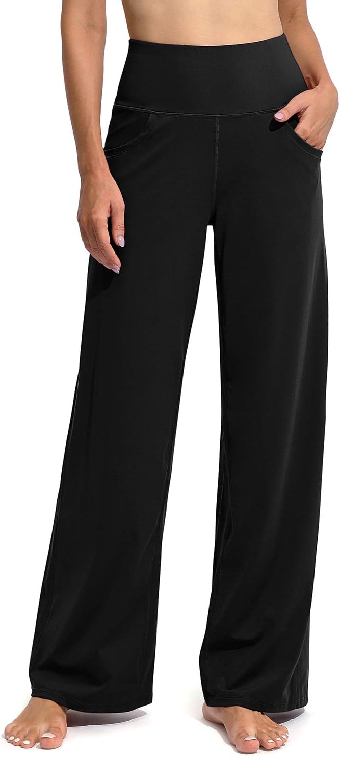 Read more about the article Promover Wide Leg Pants Woman Yoga Pants with Pockets Stretch Loose Casual Lounge Sweatpants Petite/Regular/Tall