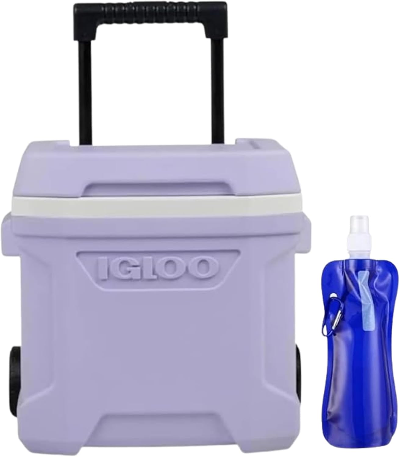 Read more about the article IgIoos Cooler Hard-Sided Ice Chest, Portable Insulated Cooler with Wheels, Telescoping Handle, Cool Riser Tech, Leak-Resistant with Collapsible Bottle (Lilac) – Bottle