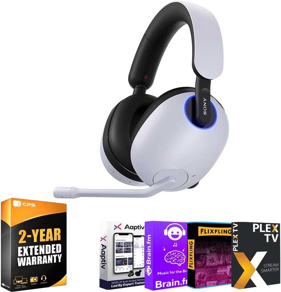 Read more about the article Sony WHG900N/W INZONE H9 Wireless Noise Cancelling Gaming Headset, White Bundle with 2 YR CPS Enhanced Protection Pack and Tech Smart USA Audio Entertainment Essentials Bundle 2020