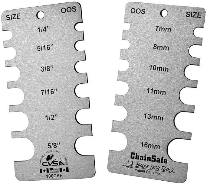 Read more about the article Brake Tech Tools Made in America Chain Wear Gauge Chainsafe Inspection Gauge – BT-106CSF
