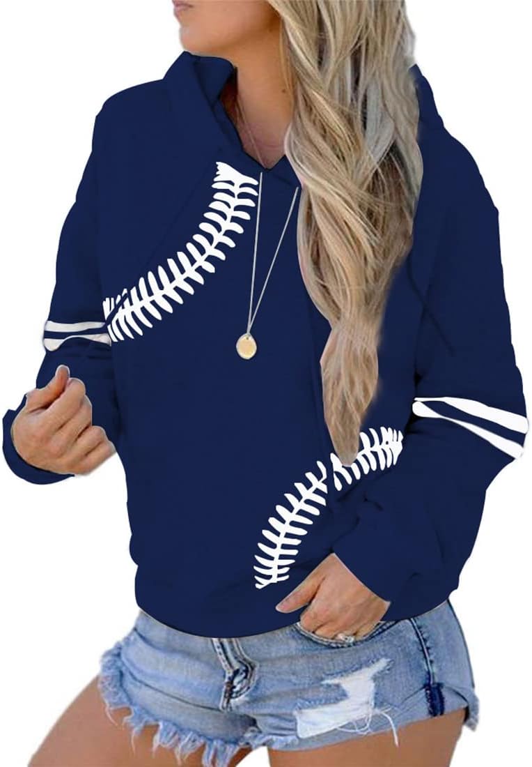 Read more about the article Womens Baseball Hoodie Baseball Sweatshirts Long Sleeve Tops Lightweight Hoodie Workout Shirt
