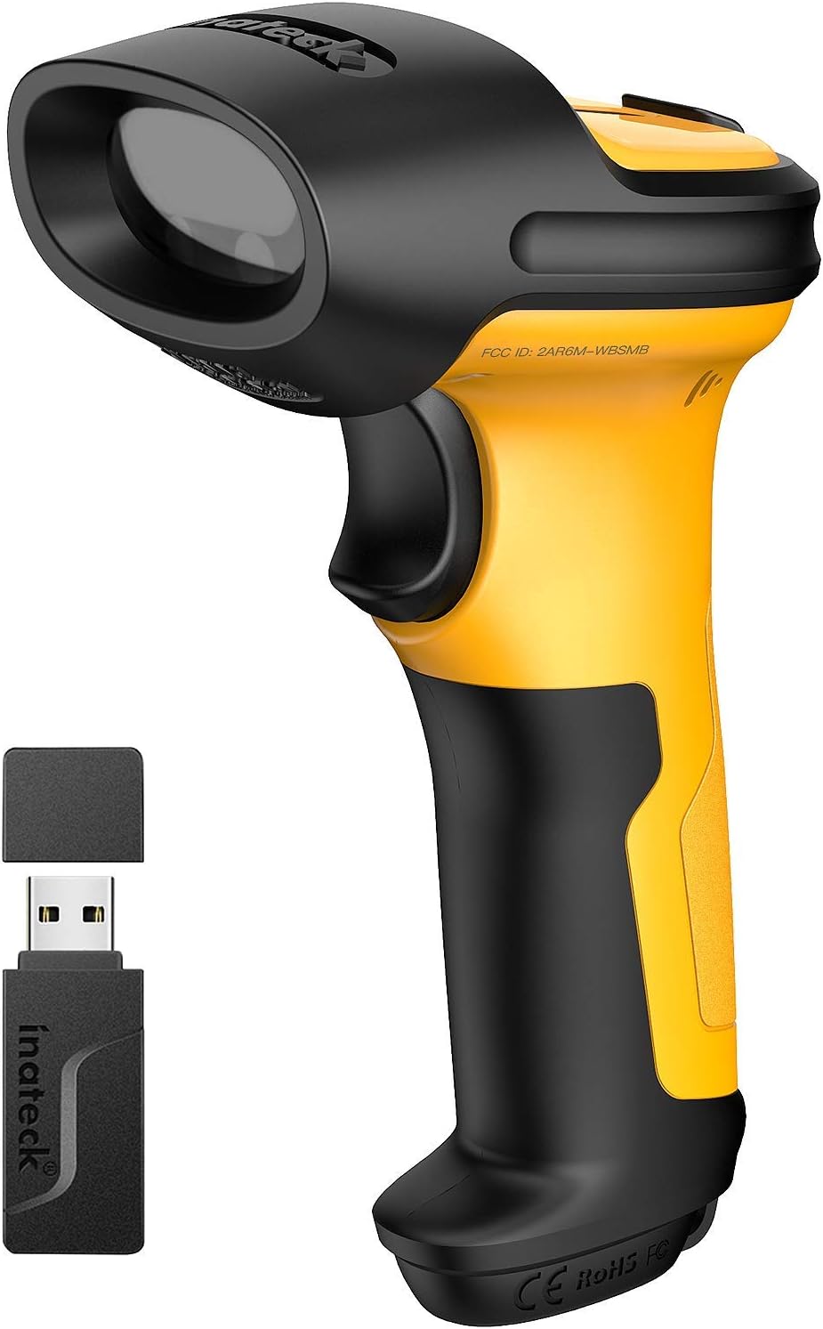 Read more about the article Inateck Barcode Scanner, Wireless Scanner, 2.4 GHz Adapter, 2600mAh Battery, 60M Range, Automatic Scanning, P6