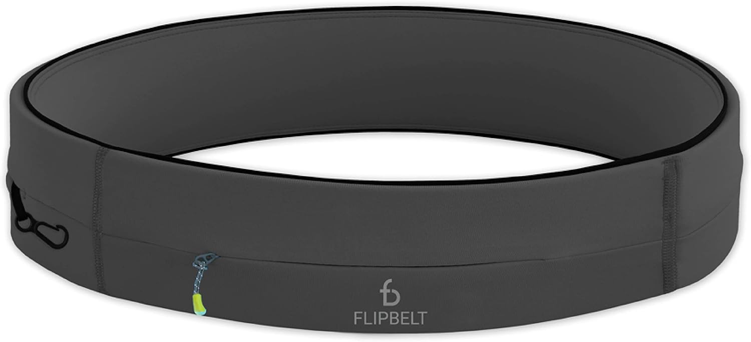 Read more about the article FlipBelt Zipper Running Belt, Waist Pack for Fitness and Running Fanny Pack for Women Men Phone Keys Money US Company – [Carbon] – [Medium]