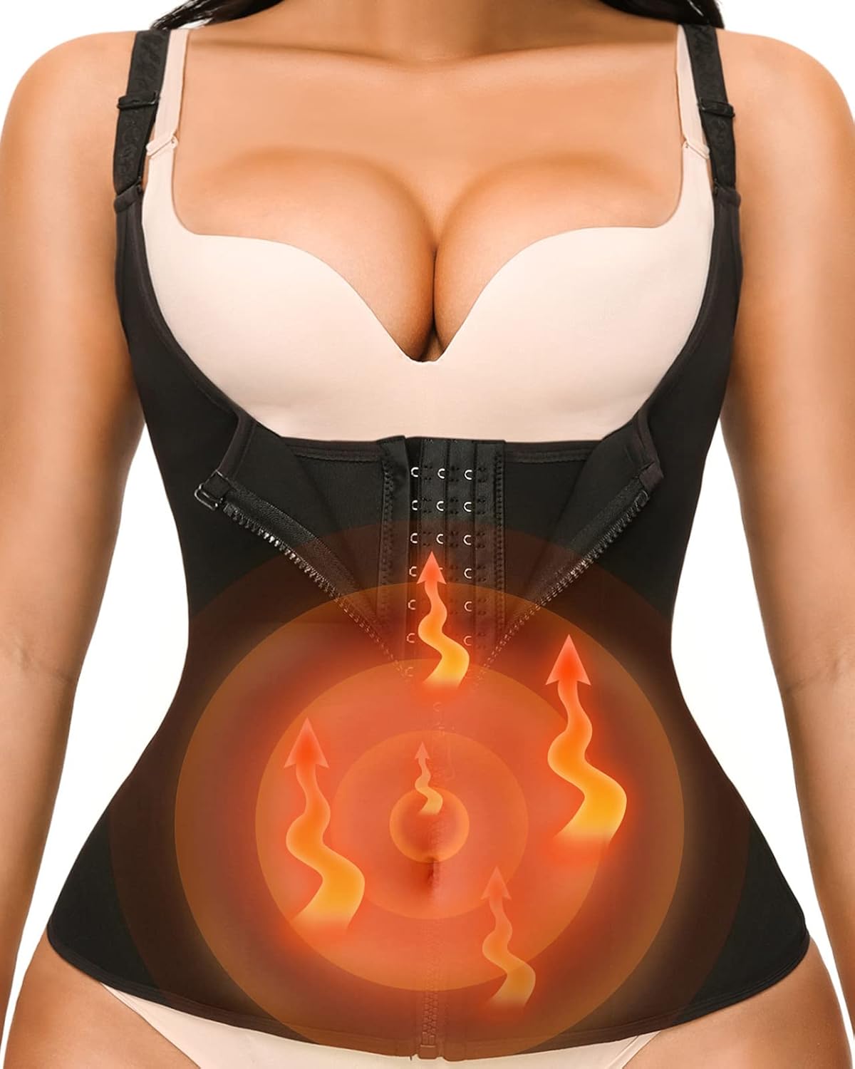 Read more about the article YADIFEN Waist Trainer for Women,Zipper Corset Body Shaper for Tummy Control Neoprene Cincher Sweat Sauna Vest Tank Top