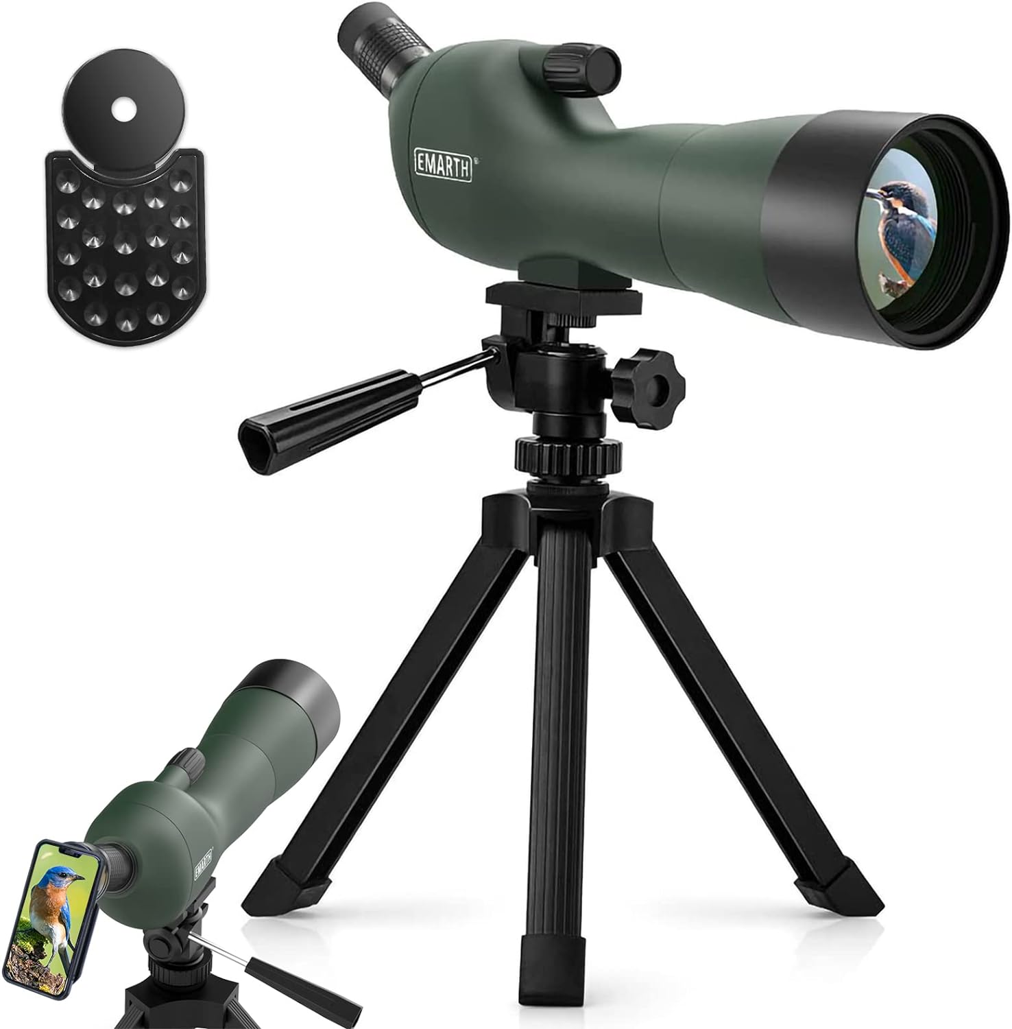 Read more about the article Emarth 20-60×60 Angled Spotting Scope for Target Shooting, Spotting Scope w/Tripod 14″ Tabletop/Carry Bag, 1.37lb Light Spotter Scope, Waterproof Spotting Scopes for Hunting/Birding/Wildlife View