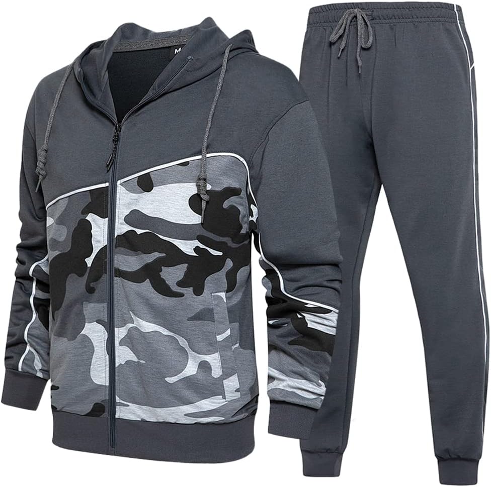 Read more about the article DUOFIER Men’s Hooded Athletic Tracksuit Casual Full Zip Jogging Sweatsuits