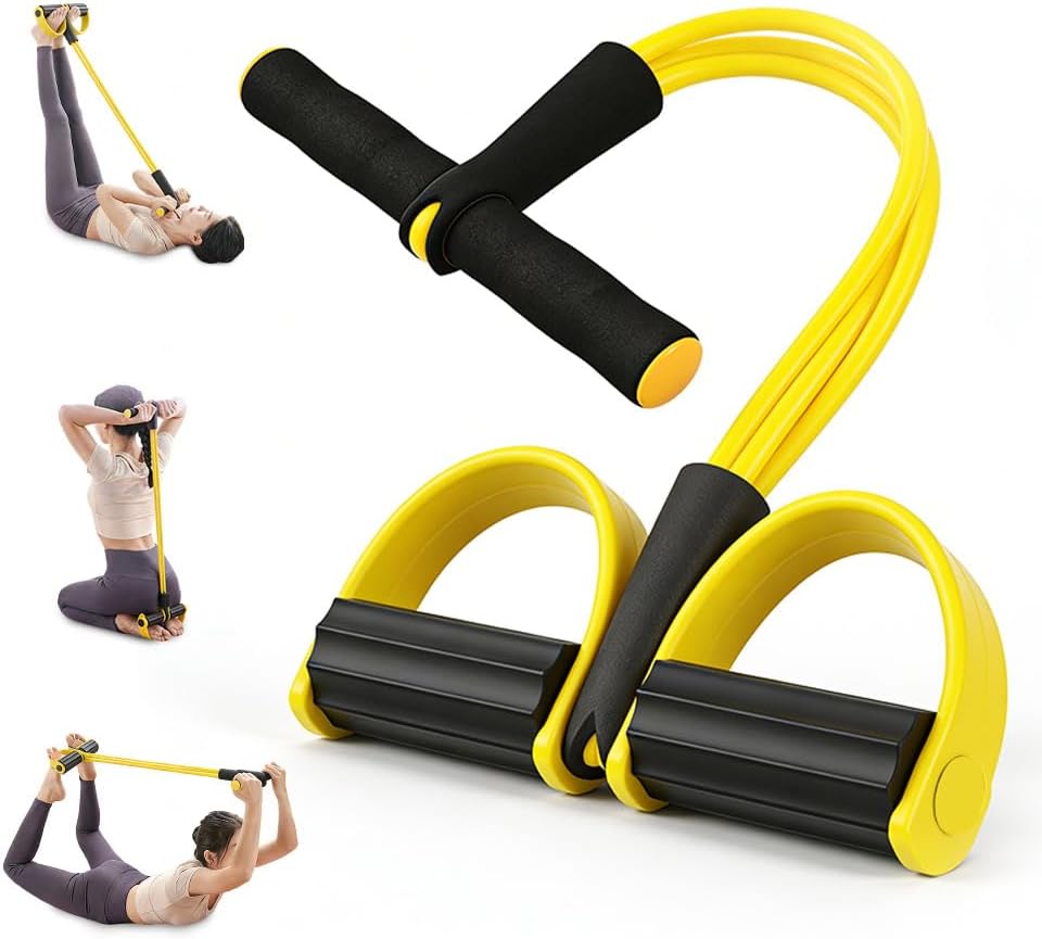 Read more about the article 21 Fitness Resistance Bands with 4 Tube Pedal Ankle Puller, 2026 New Multifunction Elastic Yoga Resistance Band, Stretching Bands for Home Gym Use