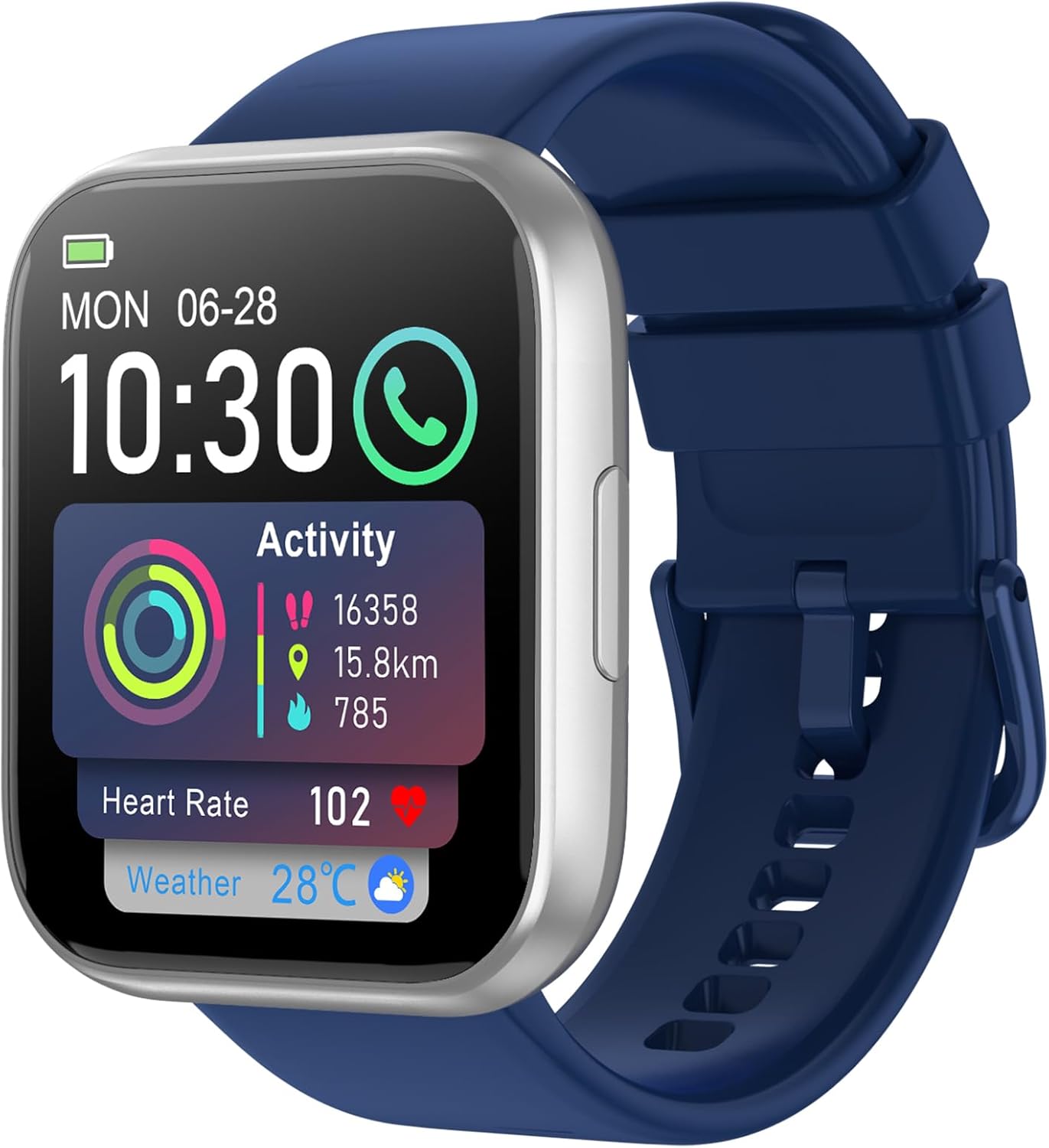 Read more about the article Smart Watch for Men Women, 1.85″ HD Smart Watch with Bluetooth Calls, 120+ Sport Modes Fitness Watch, Fitness Tracker 24/7 Heart Rate/Sleep Monitor, IP68 Waterproof, iOS Android Compatible (Blue)