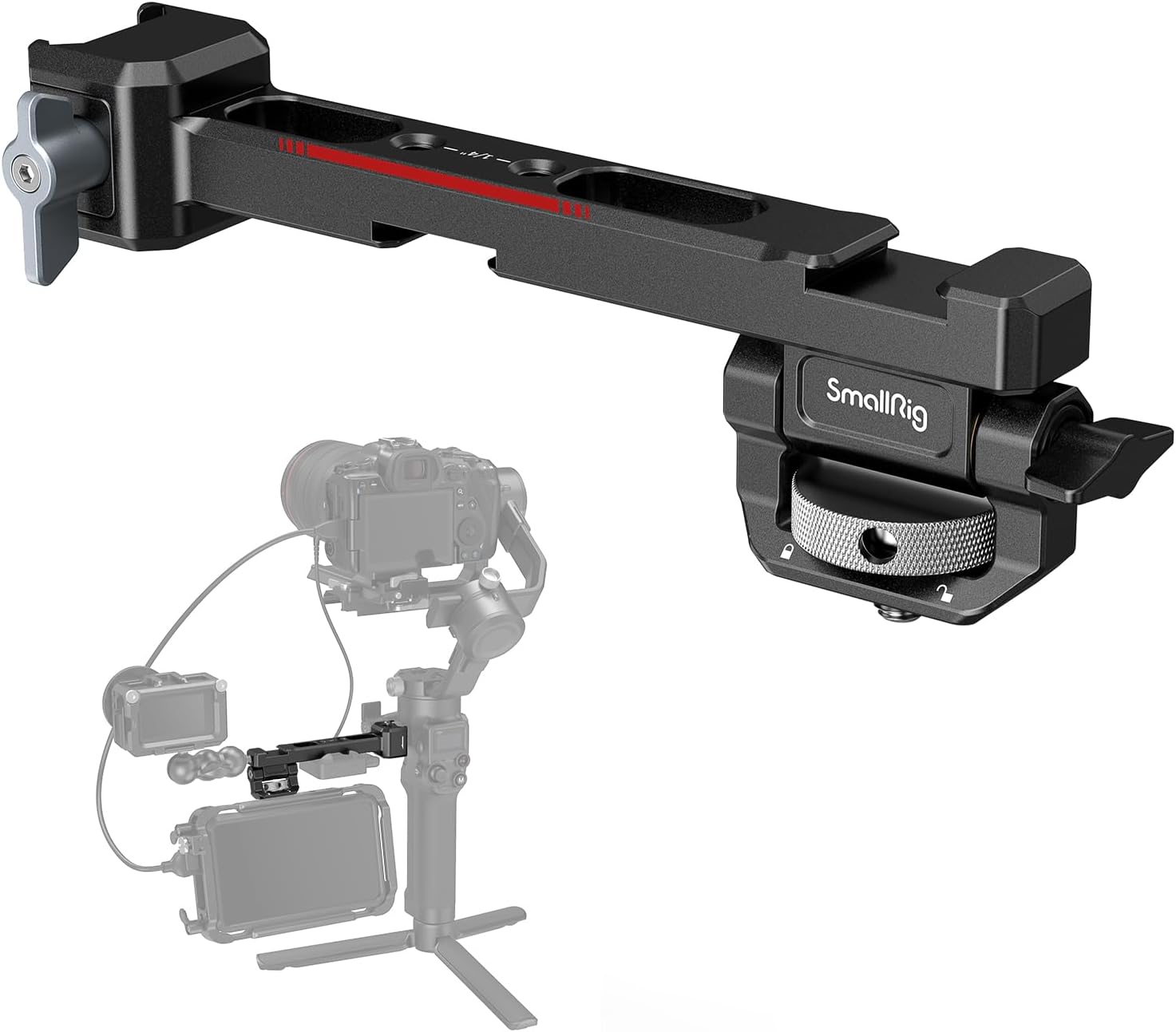 Read more about the article SMALLRIG Adjustable Camera Monitor Mount with Quick Release NATO Clamp, Cold Shoe Mount, Anti-Twist Design for DJI RS 5 / RS 4 Mini/RS 4 / RS 4 Pro/RS 2 / RSC 2 / RS 3 / RS 3 Pro/RS 3 Mini