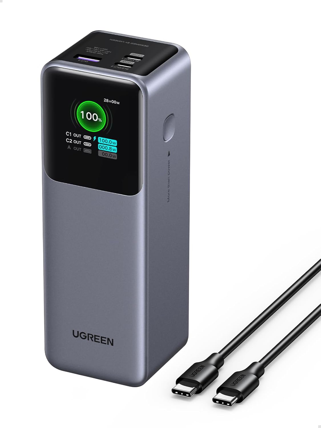 Read more about the article UGREEN Nexode Power Bank 25000mAh 200W Laptop Portable Charger PD 3.1 Fast Charging 90Wh 3-Port Battery Pack with TFT Smart Display for MacBook Pro/Air/ipad/iPhone 17/16/Samsung S26/Dell/HP and More
