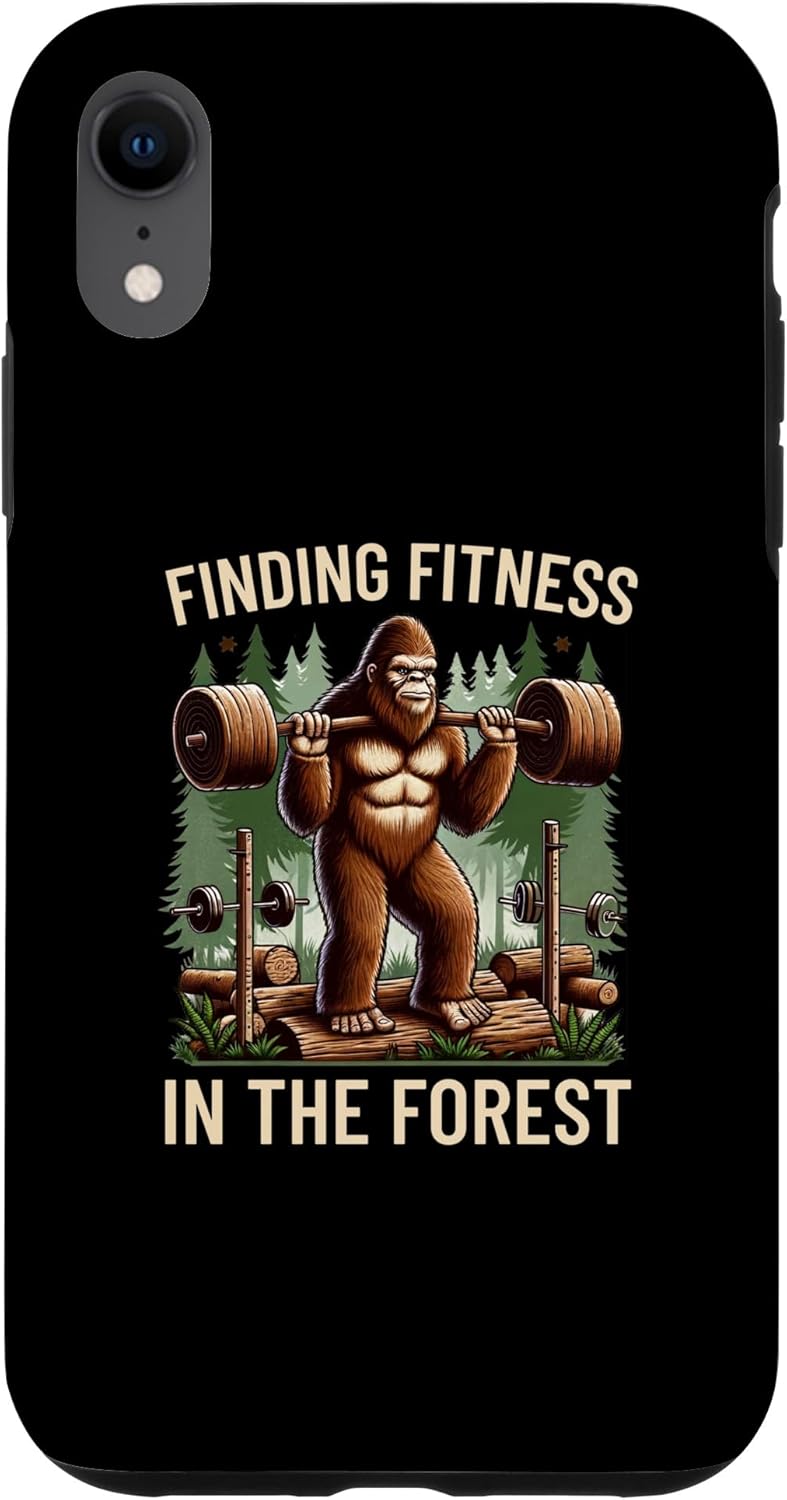 Read more about the article iPhone XR Funny Finding Fitness In The Forest Bigfoot Weightlifting Case