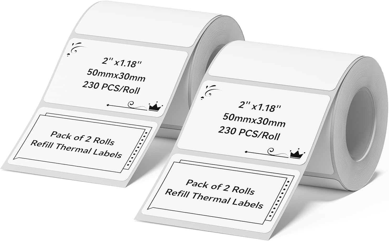 Read more about the article NIIMBOT 2Rolls Labels for B1 B21 B3S K3, 2” x 1.18” (50x30mm) Label Maker Tape, Waterproof, Oil-Proof and Tear-Proof Thermal Printer Labels, Black on White