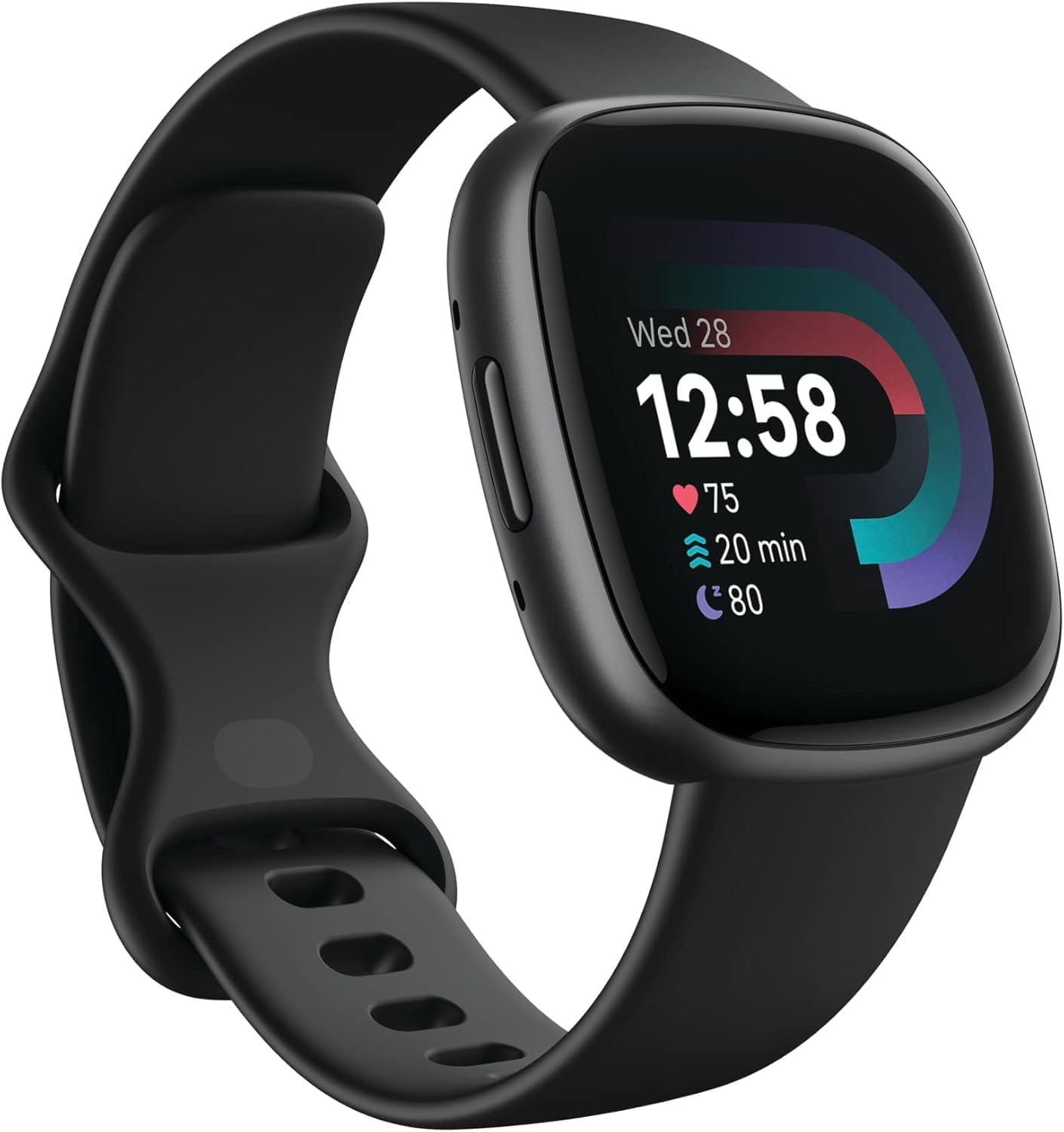 Read more about the article Fitbit Versa 4 Smartwatch (Bundle) – GPS Fitness Tracker with Fast Charger & Cleaning Cloth, 40+ Exercise Modes, Heart Rate, Sleep, Step, & Workout Tracking for Android & iPhone, Black/Graphite