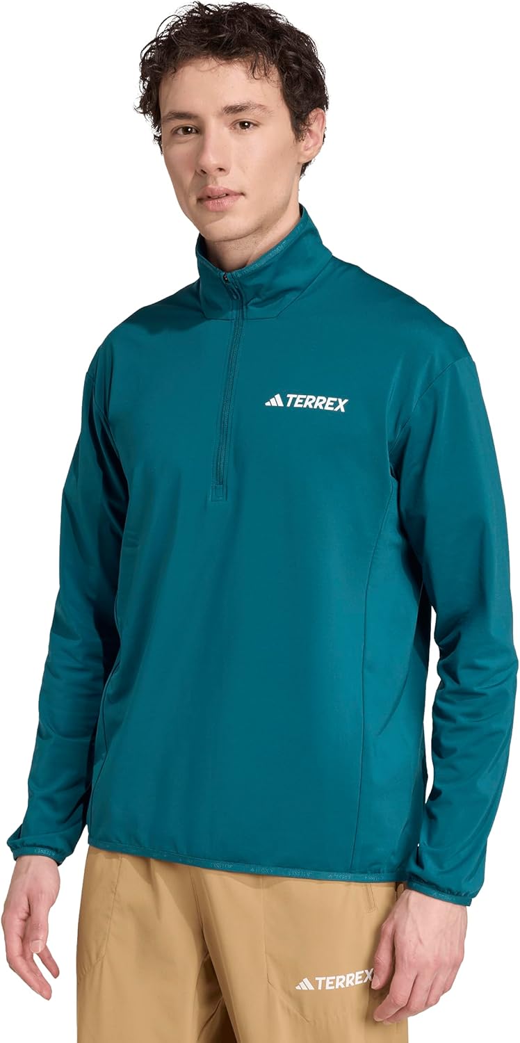 Read more about the article adidas Men’s Terrex Multi Climawarm Half-Zip Tech Fleece Hiking Sweatshirt