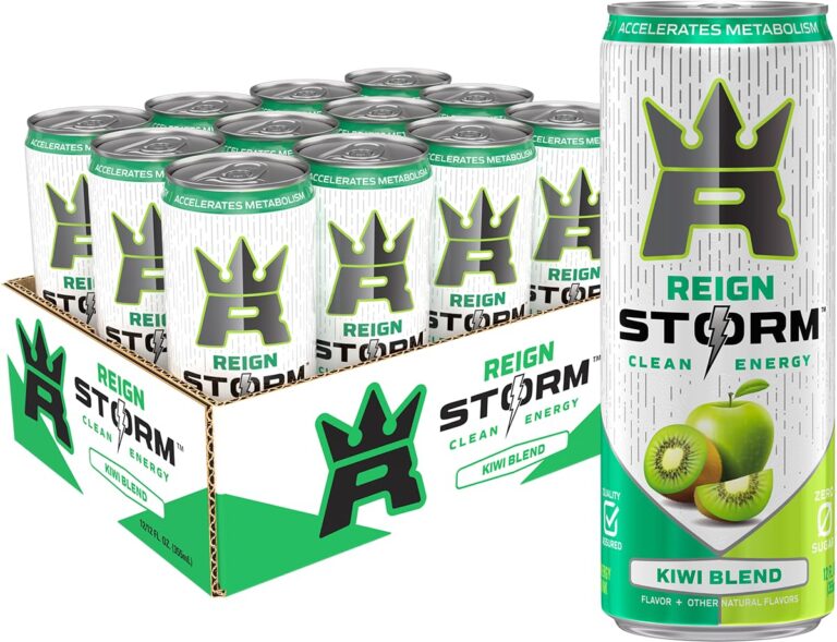 Read more about the article REIGN Storm, Kiwi Blend, Fitness & Wellness Energy Drink, 12 Fl Oz | Pack of 12