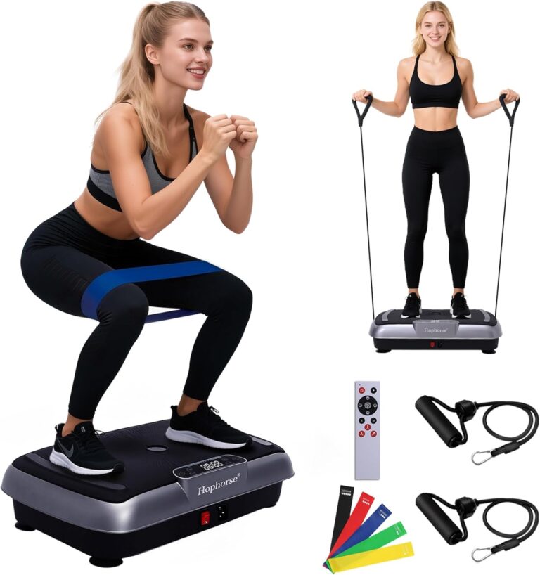 Read more about the article Vibration Plate Machine,180 Speeds Shake Plate for Lymphatic Drainage Weight Loss, Vibrating Fitness Platform 460LB Capacity Whole Body Workout with Bluetooth Home Exercise Gym Equipment for Women Men