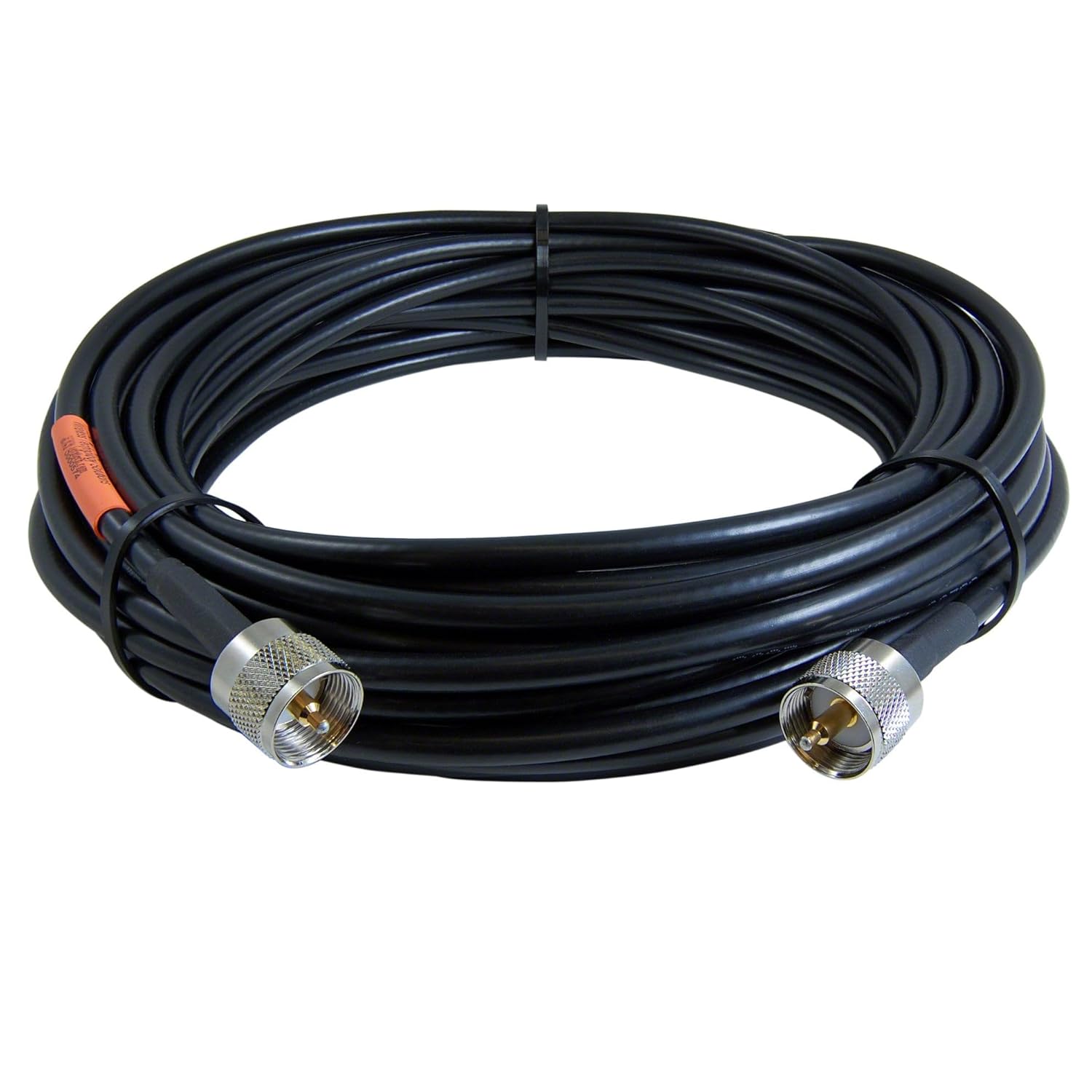 Read more about the article Low Loss 240 Flex Coax Cable – 50 Ohm PL-259 UHF Male – Made in USA – Flexible, UV-Resistant RG-8X-Type for Ham, CB & Marine Radio (10 Ft)