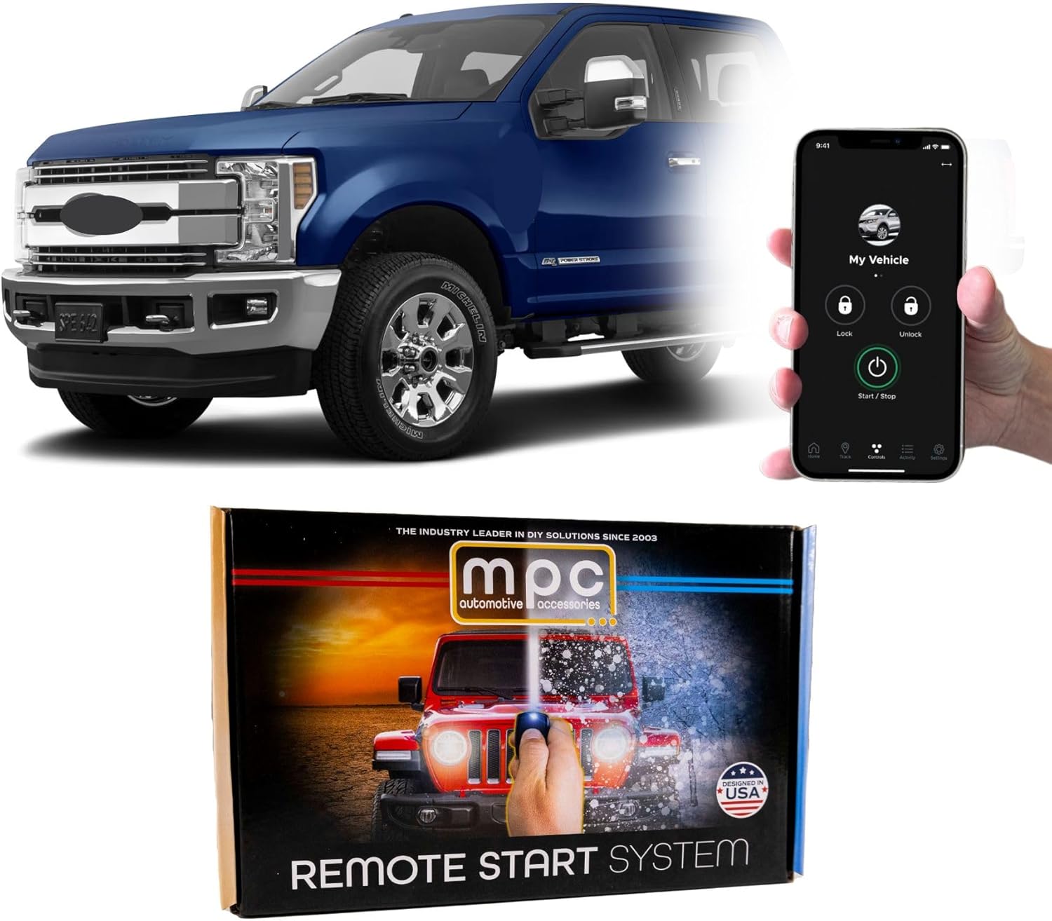 Read more about the article MPC Plug-n-Play Smartphone Activated Remote Start Kit Compatible with Ford F-250 Super Duty 2017-2019 |Diesel ONLY| Plugin T-Harness – Firmware Preloaded – 1 Year Service Included – USA Tech Support