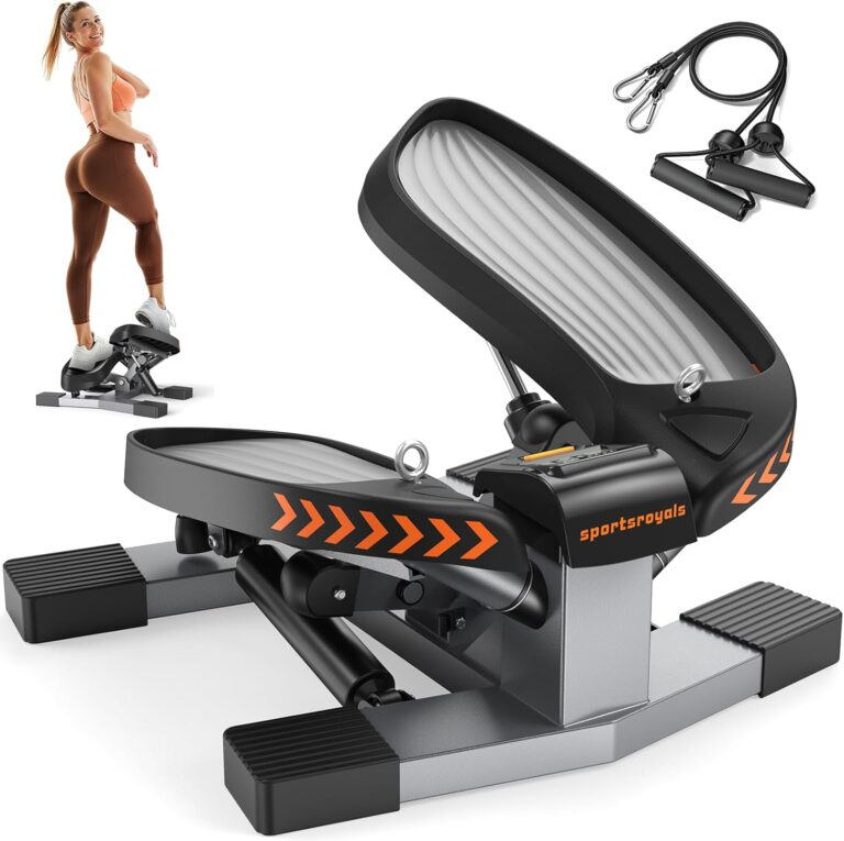 Read more about the article Sportsroyals Stair Stepper,Twist/Mini Stepper for Exercise at Home,Step Machine with Resistance Bands for Full Body Workout, 350lbs+ Capacity