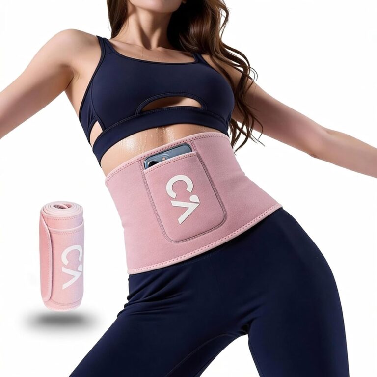 Read more about the article Waist Trimmer Belt for Men & Women – Silver Ion Sweat Belt, Anti-Slip Sauna Trainer, With Pocket & Precision Fit