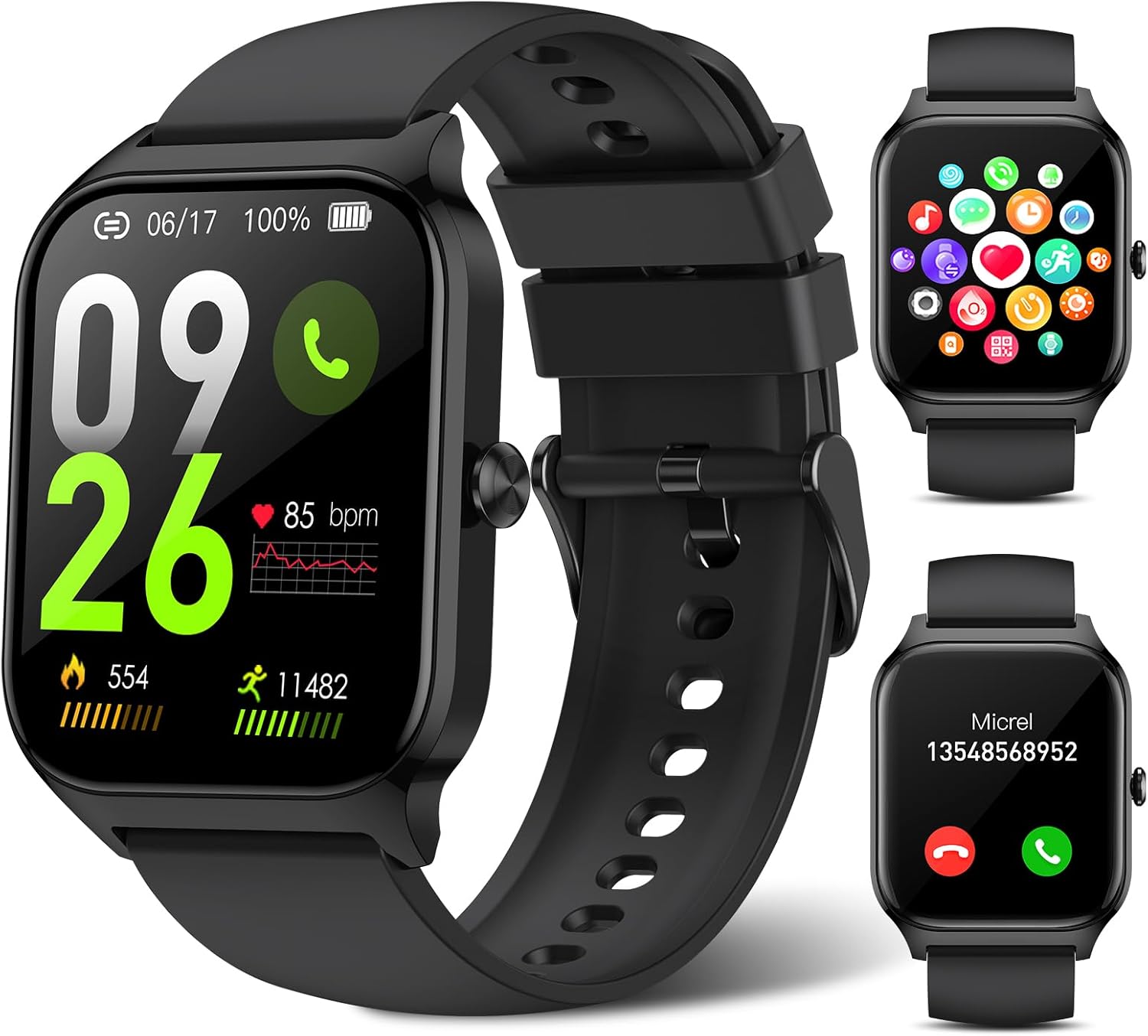 Read more about the article Smart Watch for Men Women Make Call Answer 1.85″ with 20+ Sport Modes Fitness Tracker Sleep Spo2 Heart Rate Monitor Smartwatch Waterproof Pedometer Activity Tracker for Android iPhone