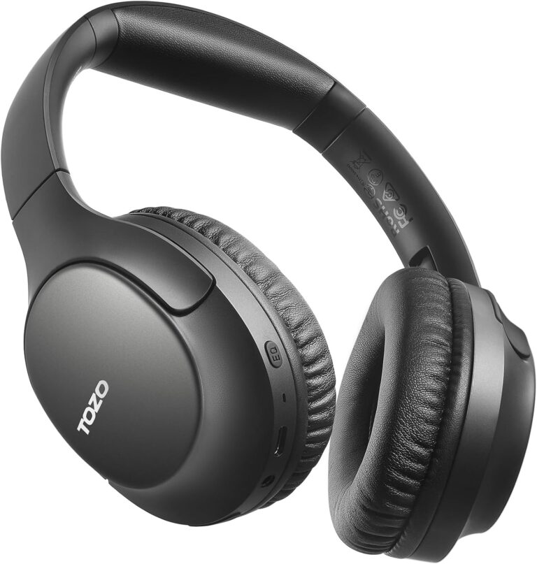 Read more about the article TOZO HA1 Bluetooth 5.4 Over Ear Headphones, 70H Playtime with Mic, Foldable Wireless Headset, Deep Bass Stereo Sound Customizable 32 EQ Music Mode Via Button & App for Travel and Home, Upgraded
