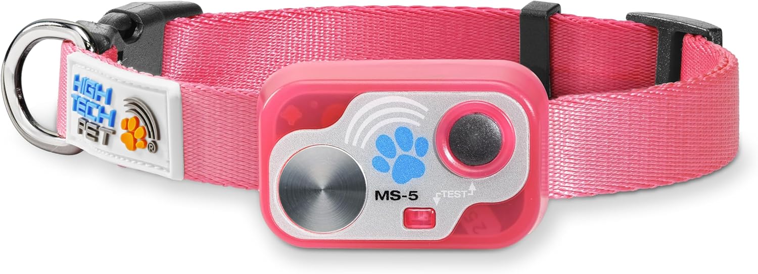 Read more about the article MS-5 Designer Series, Premium Performance Automatic Pet Door Collar by High Tech Pet Brand – Class A Battery Included – Stylish Design – Waterproof – Rugged – USA Support (Pink)