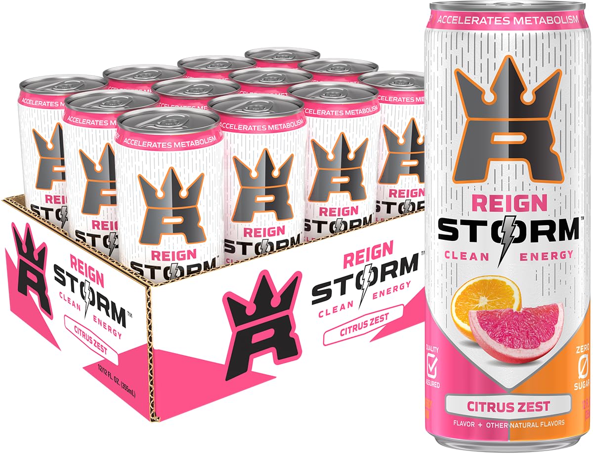 Read more about the article REIGN Storm, Citrus Zest, Fitness & Wellness Energy Drink, 12 Fl Oz | Pack of 12