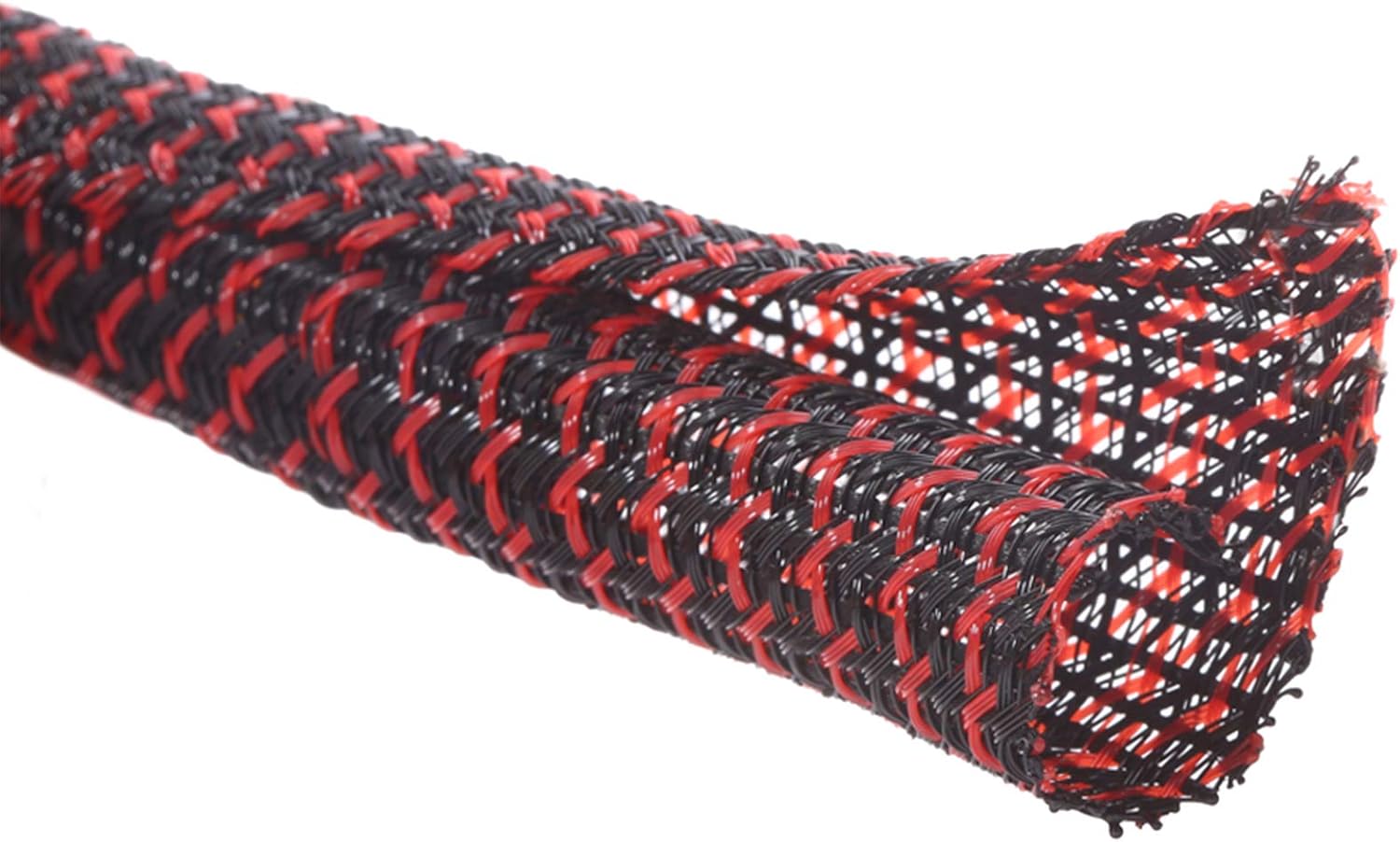 Read more about the article Alex Tech 25ft – 1/2 inch Cord Protector Wire Loom Tubing Cable Sleeve Split Sleeving For USB Cable Power Cord Audio Video Cable – Protect Cat From Chewing Cords – Blackred