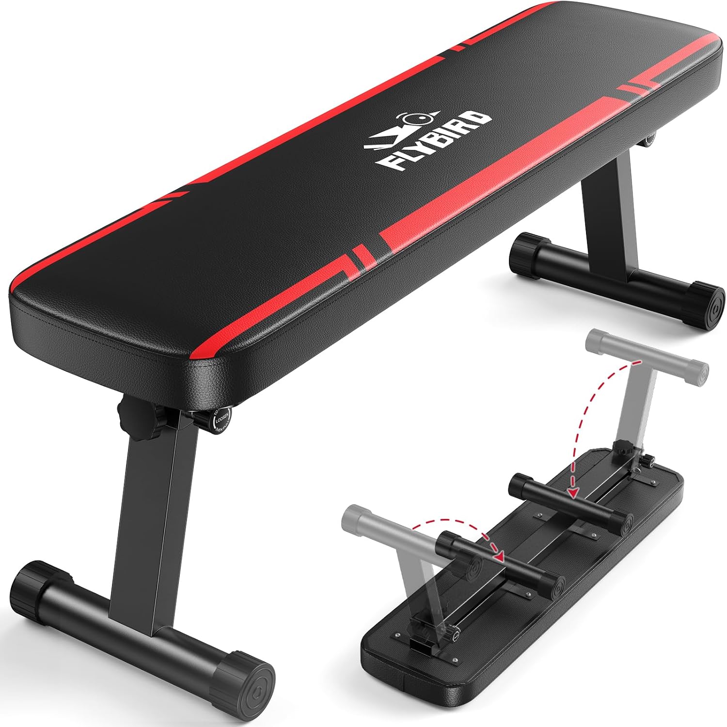 Read more about the article FLYBIRD Flat Bench, Foldable Flat Weight Bench Easy Assembly for Strength Training Bench Press, 600/1000 LBS 2 Versions